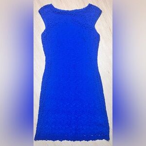 Ralph Lauren Royal Blue Lace Mini Dress